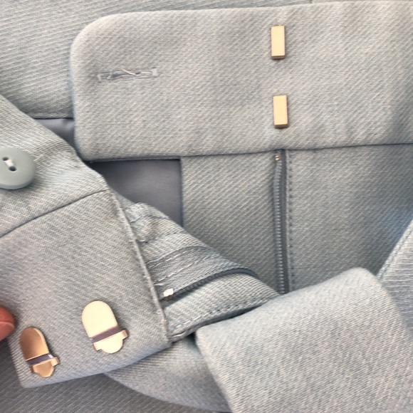 Loft baby blue high waist pants . - Picture 5 of 7